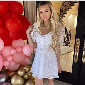 Majorelle revolve dress white